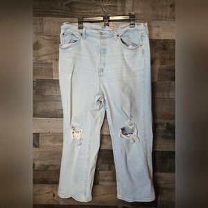 levi's ribcage straight ankle jeans